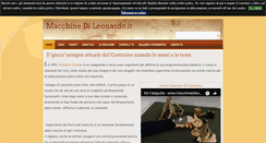 Desktop Screenshot of macchinedileonardo.it