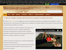 Tablet Screenshot of macchinedileonardo.it